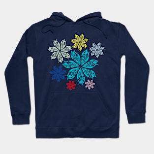 Colorful Flowers Abstract Hoodie